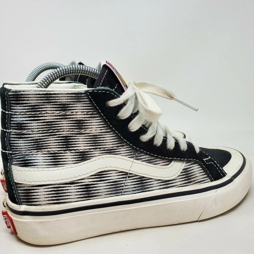 Vans SK8 HI Blur Canvas Lace Up High Top Skate Shoes Men 4 Women 5.5
